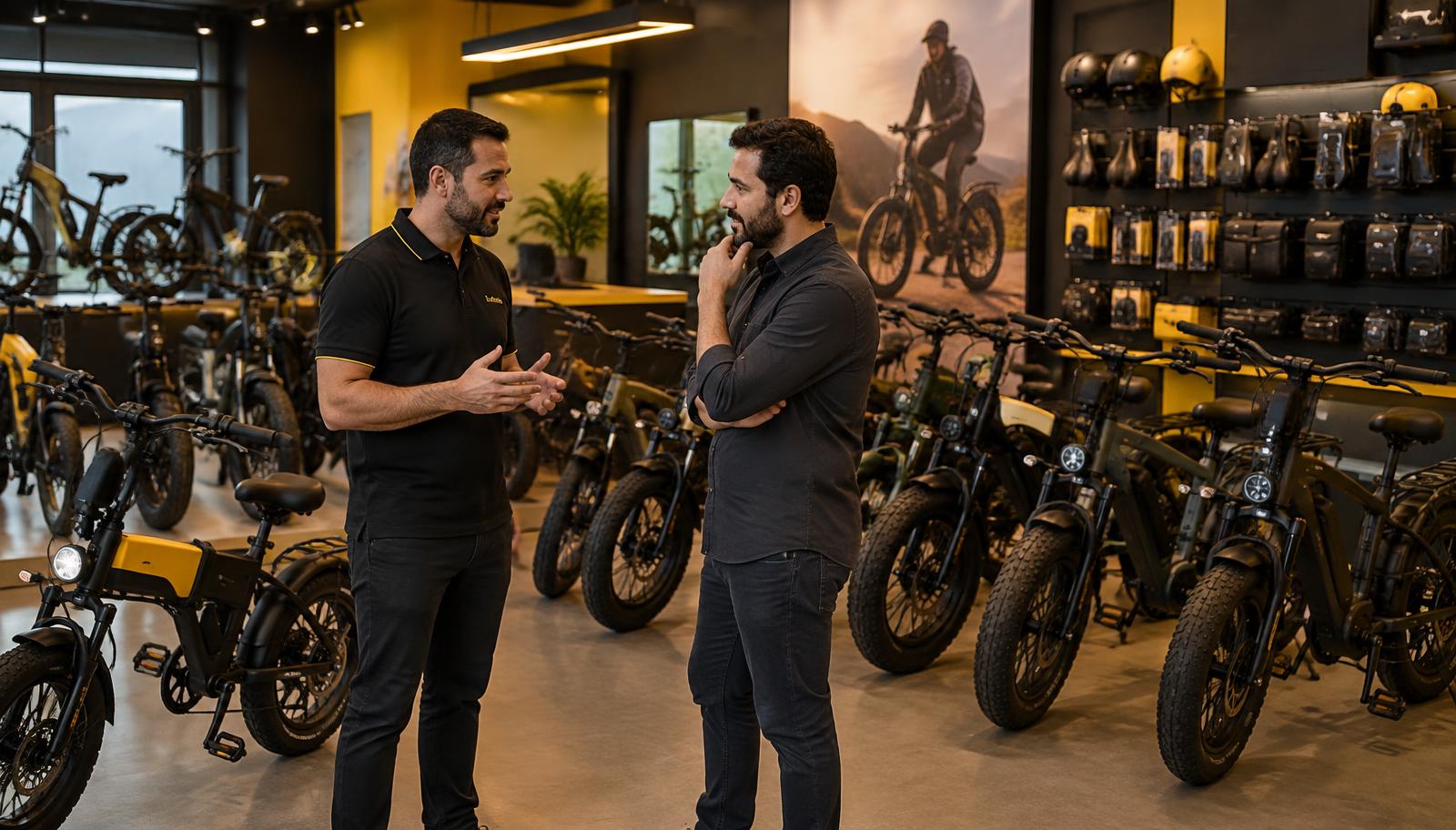 Loja de mobilidade elétrica com bikes elétricas